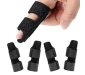 Denuotop 4 Pack Trigger Finger Splints Finger Brace Finger Knuckle Inmobilization Broken Finger Protector Fits Index Finger Middle Finger Ring Finger