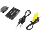 Mini Fpv Dvr Grabadora de Video y Audio Ntsc/PAL Batería incorporada de 3.7v 400mah para Fpv Rc Multicopters Vr Monitor de gafas negro