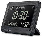 jkw Azan Reloj Automático En Todo El Mundo Digital 8 Azan Sonidos De Oración Islámico De Pared Y Reloj De Escritorio A Pantalla negra y negra