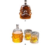 Stormtrooper Whiskey Decanter - Frasco de vidrio único para licor, whisky escocés, bourbon o vino - Regalo personalizado, hw A