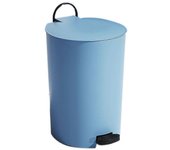 Cubo de basura de estilo nórdico con tapa Pedal Mute Slow Drop (Azul)