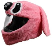 Cubierta del casco (casco no incluido) Protector del casco de la motocicleta Punto Rosa