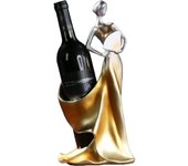 Heyone Estante para vinos, soporte decorativo para botellas de vino, soporte para botellas de vino de dama, soporte para botellero único, estantes ...