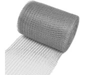 Malla de alambre de acero inoxidable 12,7 cm x 6 m Malla de alambre Malla fina de malla de acero inoxidable Malla de cierre para protección Plata