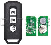 Llave de control remoto de motocicleta Wolrd para motocicleta Honda scooter K01 K77 K96 K97 K35V3 ADV SH 150 Forza 300 PCX150 Card 3Bt Full Key