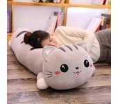Tamaño enorme 130cm de largo almohadas de gato Peluche juguete cojín suave peluche peluche muñecas de animales cojín para niños niñas decoración de...