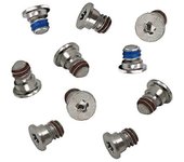 10 piezas de tornillos de la cubierta trasera inferior para MacBook Pro Retina A1398 A1425 A1502 Plata