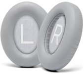 Tsim Almohadillas de repuesto mejoradas para auriculares con cancelación de ruido Bose 700 (NC700) - Cuero PU más suave (plateado)