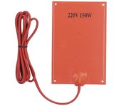 Almohadilla térmica de caucho de silicona Placa calefactora eléctrica de deshumidificación de generación de calor rápida para caja de gabinete 150W...