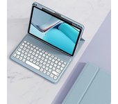 Heyone Funda con teclado de ratón para iPad de 10,2" de 9.ª/8.ª/7.ª generación, teclado Bluetooth inalámbrico desmontable para iPad Air 3 (3.ª gene...