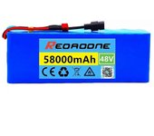 unbrand NUEVO 48v 58ah 13s3p 18650 Batería Batería de litio 58000mah Bicicleta eléctrica ciclomotor eléctrico paquete de baterías de iones de litio...