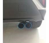 Tubo de escape trasero de acero inoxidable para Toyota C-HR CHR 2017 a 2022 Accesorios para automóviles autopartes ~ 68538