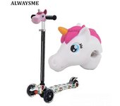 Cubierta protectora de la cabeza del scooter para niños jugar scooter, estilo unicornio