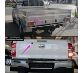 Para Toyota Hilux AN120 AN130 2010-2018 Cámara de visión trasera del coche Cámara de retroceso Cámara de estacionamiento en reversa Cámara del port...