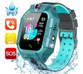 Relojes inteligentes para niños SIM GSM SOS Llamar Teléfono Juego Cámara Rastreador Relojes de pulsera inteligentes Verde Normal Impermeable