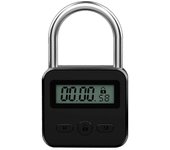 Temporizador de metal Bloqueo Pantalla LCD Multifunción Tiempo electrónico 99 horas Sincronización máxima USB recargable Ti