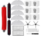 Para Roborock S7 MaxV Ultra / S7 Pro Ultra Aspiradora Cepillo lateral principal Hepa Filtro trapeador Paño Polvo B Como se muestra