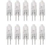 10 x G4 lámpara de luz halógena iluminación 10w blanco cálido