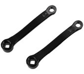 Manivela de bicicleta estática de 152 mm izquierda y derecha Accesorios para bicicletas de fitness Piezas de bicicleta de ciclismo indoor Negro