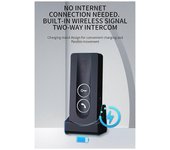 Nuevo timbre al aire libre de larga distancia 800M intercomunicador inalámbrico portero portero desbloqueo intercomunicador bidireccional 433 Negro