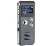 Grabadora de voz digital 8BG Grabadora de sonido Reproductor MP3 de audio Mini grabadora de sonido con micrófono Gy