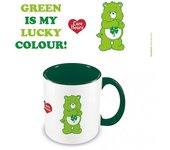 Care Bears Green Is My Lucky Color Taza interior de dos tonos Verde/blanco One Size