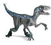 Azul Realista Velociraptor Dinosaurio Niños Juguete Coleccionable