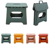 Taburete grande plegable plegable multiusos servicio pesado cocina casera niños Verde S