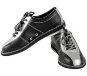unbrand Suministros de bolos Hombres Mujeres Zapatos de bolos Antideslizantes Zapatos deportivos transpirables 43 Black Gray And Silver