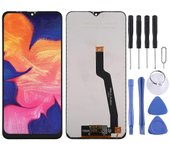 Pantalla LCD OEM para Galaxy A10 con conjunto completo de digitalizador (negro)