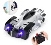 Coche de control remoto de escalada en la pared Coche de control remoto de modo dual Rotación 360 RC Coches con faro Juguetes recargables para niño...