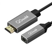 Cable adaptador de convertidor DP simple a mini UHD 4K@30Hz Plug and Play para PC portátil
