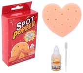 SPOT POPPER Juguetes para aliviar el estrés Juguetes para recoger espinillas en forma de corazón Deja de hurgarte la cara Juguetes TPE 8 x 9 x 2cm