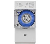 Interruptor mecánico del temporizador de 24 horas Ac 220-240v Intervalo de 15 minutos 96 veces encendido / apagado temporizador eléctrico programab...