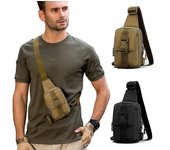 Bolsa de pecho táctica Paquete de trekking militar Edc Bolsa de deportes Bolso de hombro Crossbody Pack Bolsa de asalto para senderismo Ciclismo Ca...