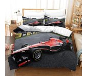 F1 Racing Hotel Juego De Edredón De Calidad Con Fácil Cuidado Y Súper Suave Funda Nórdica De Ropa De Cama De Lujo Para Niños, Adolescentes Y Adulto...