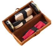 1 juego de crema para zapatos de secado rápido portátil de larga duración profesional de larga duración que recolorea el paño de cepillo ligero bet...