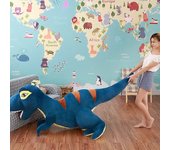 GaiBoSi1pc 45cm-160cm Dinosaurio Peluche Juguete T-Rex Peluche Almohada Niños Juguete Dinosaurio Muñeca Suave De Gran Tamaño Regalo De Cumpleaños P...