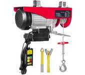 Vevor Polipasto eléctrico, capacidad de elevación de 880 libras, cabrestante eléctrico de alambre de acero de 850 W y 220 V con control remoto inal...