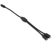 Mini Din 6 Pin macho a 2 Mini Din 6 Pin Cable hembra Doble blindaje Mini Din 6 Pin Splitter Cable 1.0ft