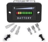 Medidor de batería del carrito de golf 48v LED indicador de batería medidor de batería medidor de nivel de batería ip65 para el club c