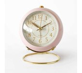 Despertador matutino silencioso que no hace tictac, Reloj de cabecera sin tictac con luz nocturna, Despertador retro, Movimiento de cuarzo, Reloj a...