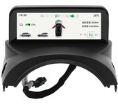 Pantalla HUD del automóvil de 4.6 pulgadas Pantalla del velocímetro LCD Pantalla del tablero digital Reemplazo para el procesador Tesla Model 3 Y A...