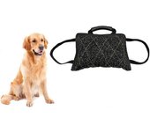 ZINN Almohada de yute reforzado para muerdeduras de perro Almohadilla de cojín de entrenamiento Cuña hecha a mano para entrenamiento de perros Prot...