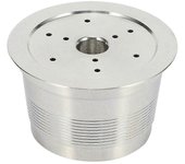 Compatible con la cafetera Caffitaly Cápsula reutilizable recargable de acero inoxidable para Caffi