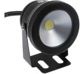 10w 12v negro ip68 impermeable con luz subacuática de inundación para iluminación del estanque de la piscina, blanco frío