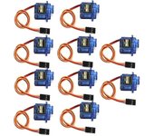 10pcs Micro Servo Avión Servo Helicóptero Servo Muchas Ambiciones Sg90 9g Mini Micro Servo Para Rc Helicóptero Avión Coche Vehículo Modelos de Barcos