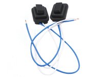 1Par de llaves de botón de manija exterior inductiva 82651-G2720 82661G2720 para IONIQ 2016-2020 Door Puller S Negro