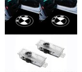 La luz de bienvenida 2pcs es adecuada para BMW BMW Car Led Laser Projection Light Logo Door Light Modified Lighting Atmosphere Light-ksize Style 2