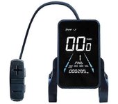Pantalla de bicicleta eléctrica 36V-72V Pantalla LCD a prueba de agua NC-81F Panel de instrumentos de bicicleta eléctrica, resistente al agua